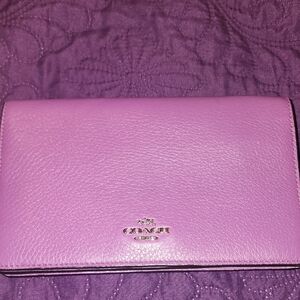 Coach Lavender Leather Women's Wallet